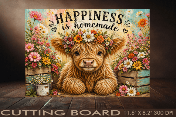 Download Happiness is Homemade Cutting Board - Happiness Collection