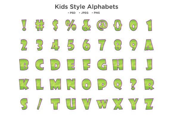 Download Kids Style Alphabet Typography Alphabet - Alphabet Collection