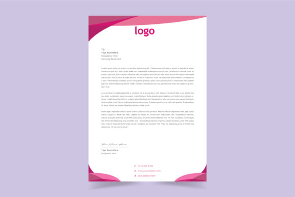 Download Letter Head Template Design - Letter Collection