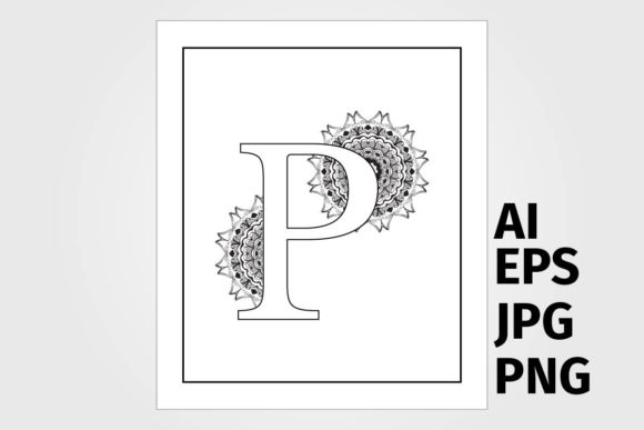 Download Letter with Mandala Design - Letter Collection