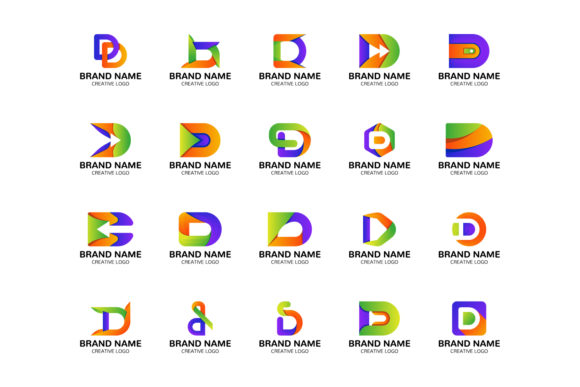 Download Iconic D Letter Logo Design Set - Letter Collection