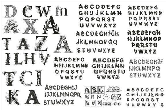 Download Beautiful Flower Alphabet Set Floral - Alphabet Collection