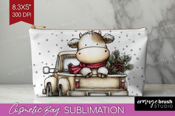 Download Whimsical Christmas Cosmetic Bag PNG - Cosmetic Collection