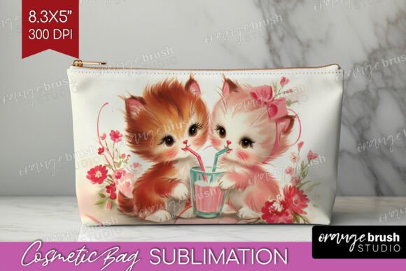 Download Vintage Valentine Cosmetic Bag PNG - Cosmetic Collection