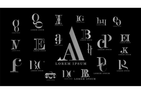 Download Alphabet Letter Merging Logo Collection. - Letter Collection