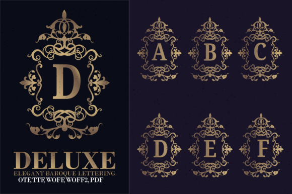 Download Baroque Lettering - Letter Collection