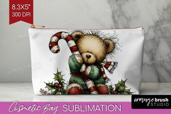 Download Whimsical Christmas Cosmetic Bag PNG - Cosmetic Collection
