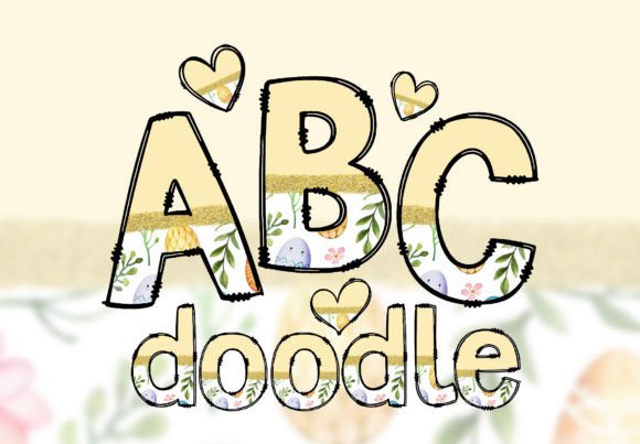 Download Easter Doodle Letters Font Sublimation - Letter Collection