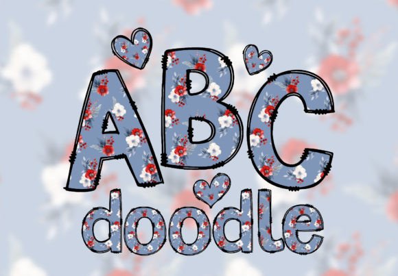Download Floral Bulletin Board Letters Font PNG - Letter Collection