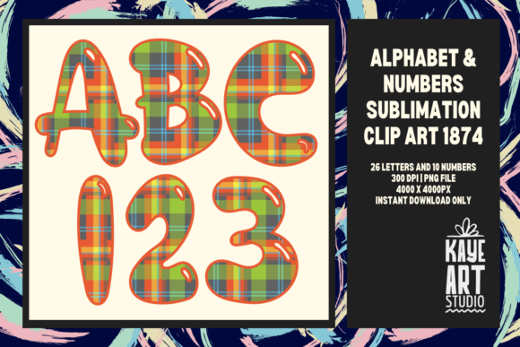 Download Plaids Pattern Alphabet Sublimation - Alphabet Collection