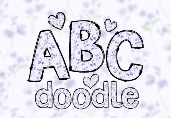 Download Doodle Floral Alphabet PNG Letters Font - Letter Collection